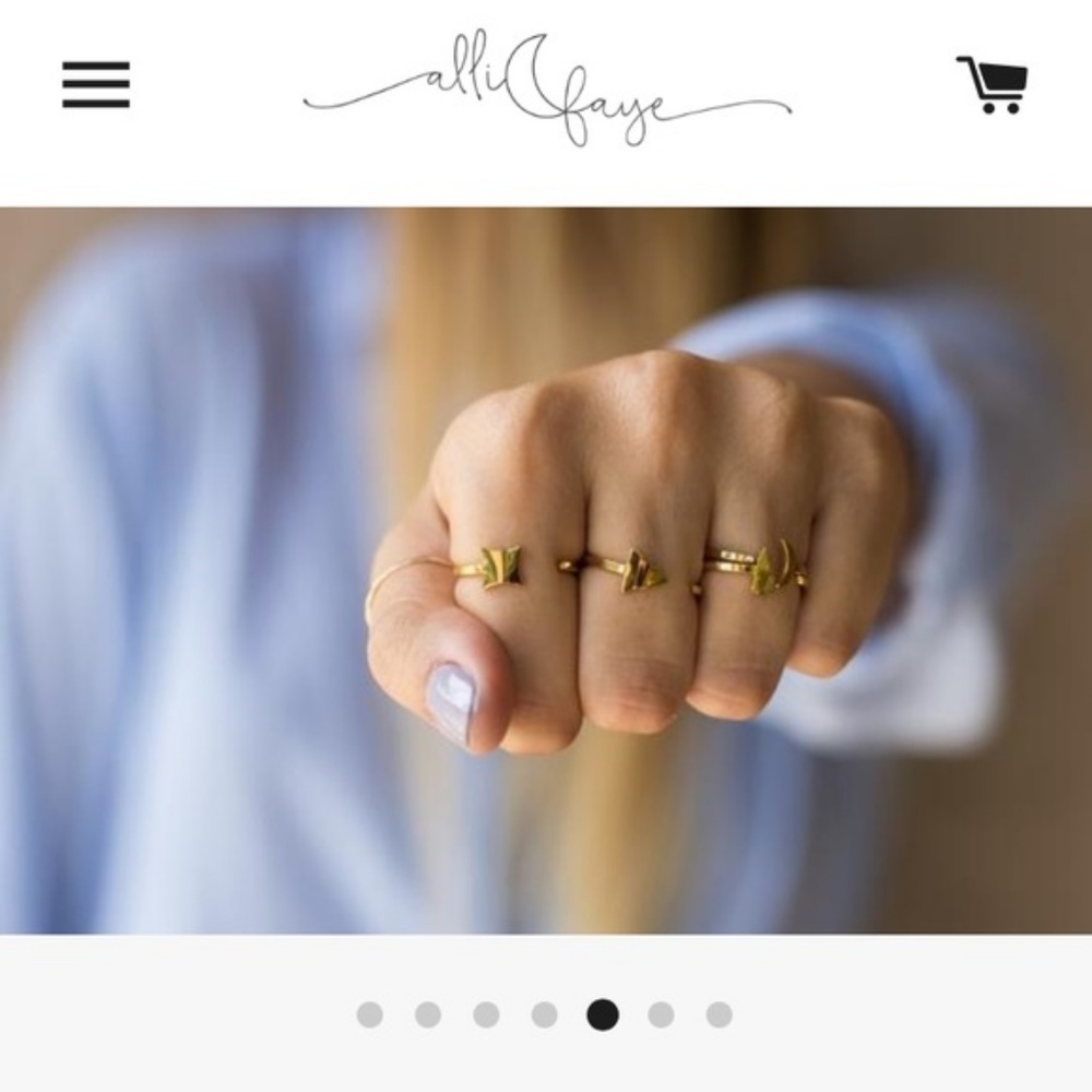 Arrow Ring 18k gold plated